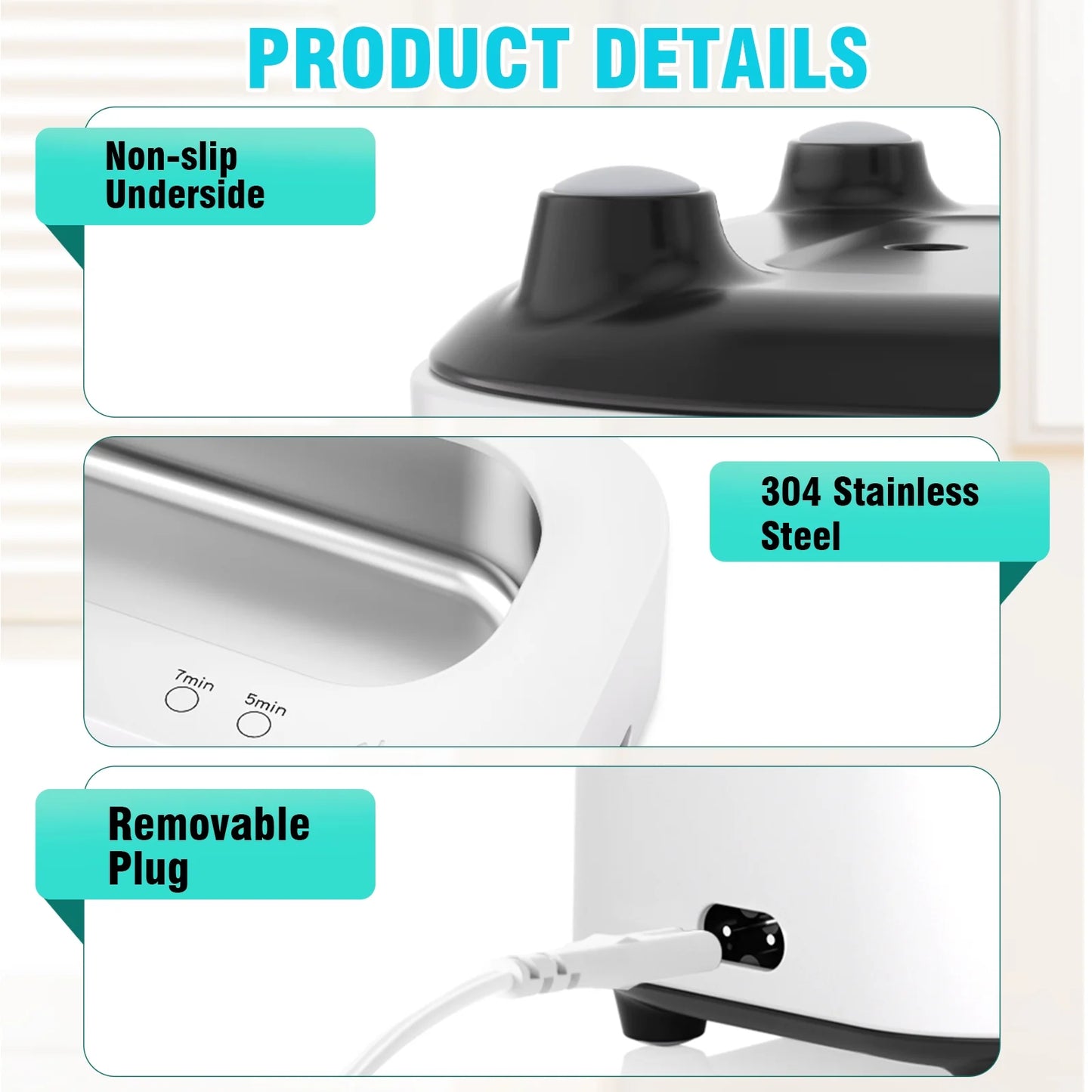 Ultrasonic Jewelry Cleaner, 12Oz 48Khz Ultrasonic Cleaner for Rings, Glasses, Jewelry